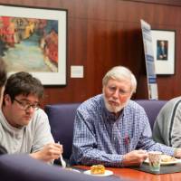 Students and faculty converse at the Ott Luncheon Friday Oct 5